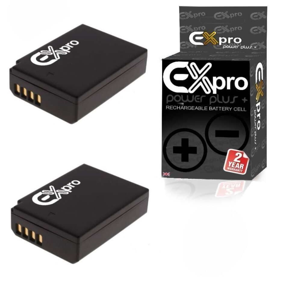 2X Ex-Pro Lp-E10 Battery For Canon Eos 1100D 1200D 1300D Rebel T3 T5 Kiss X50 5055256962393