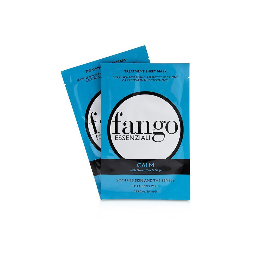 Borghese Fango Essenziali Calm Treatment Sheet Masks - 4X25ml/0.83Oz