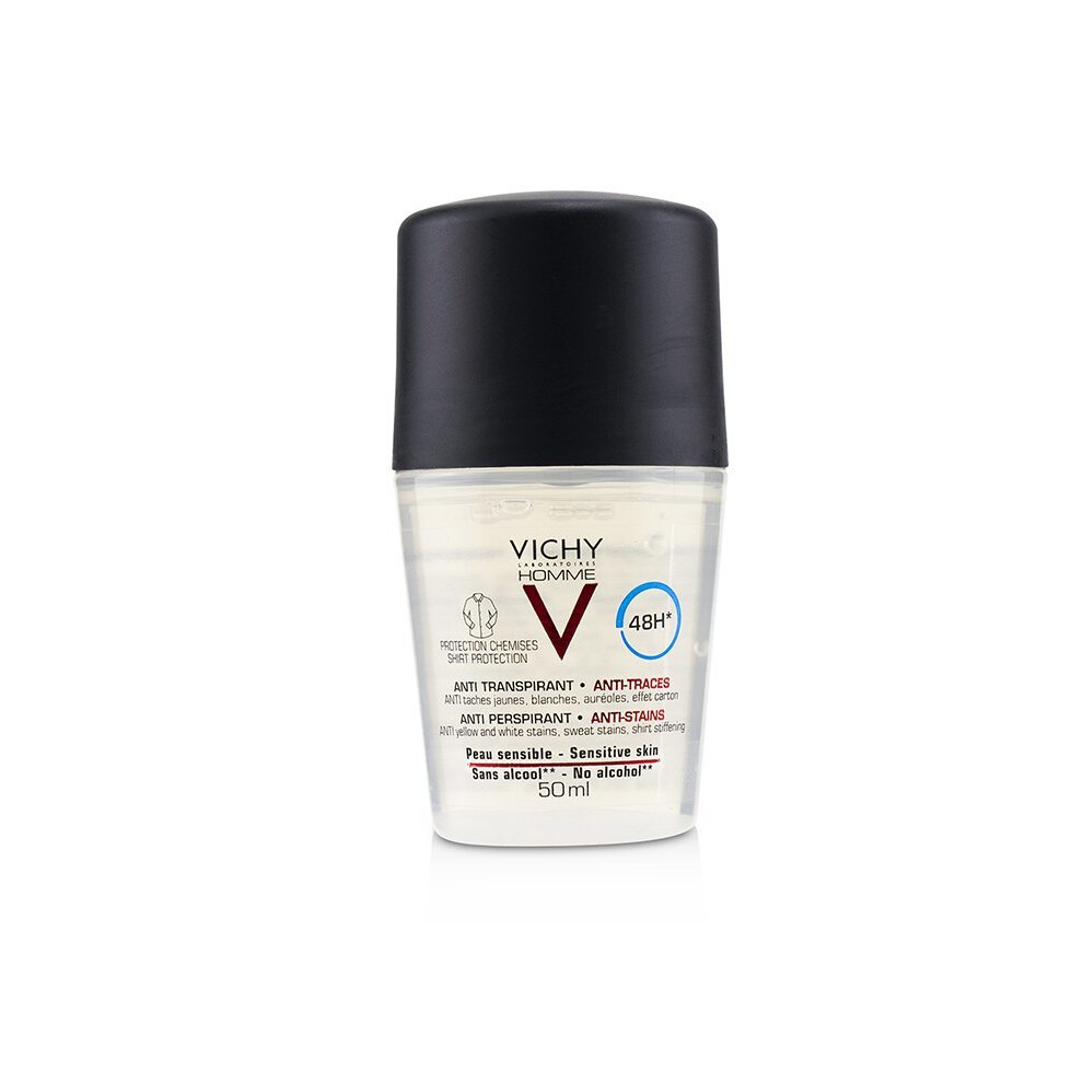 Homme 48h* Anti Perspirant & Anti-stains (shirt Protection) Roll-on (for Sensitive Skin) - 50ml/1.69oz
