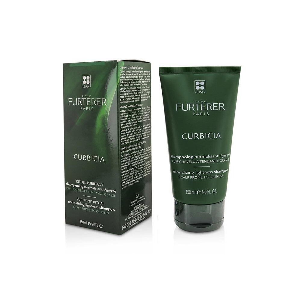 Rene Furterer Clear Curbicia Purifying Ritual Normalizing Lightness Shampoo (Scalp Prone To Oiliness) - 150Ml/5Oz