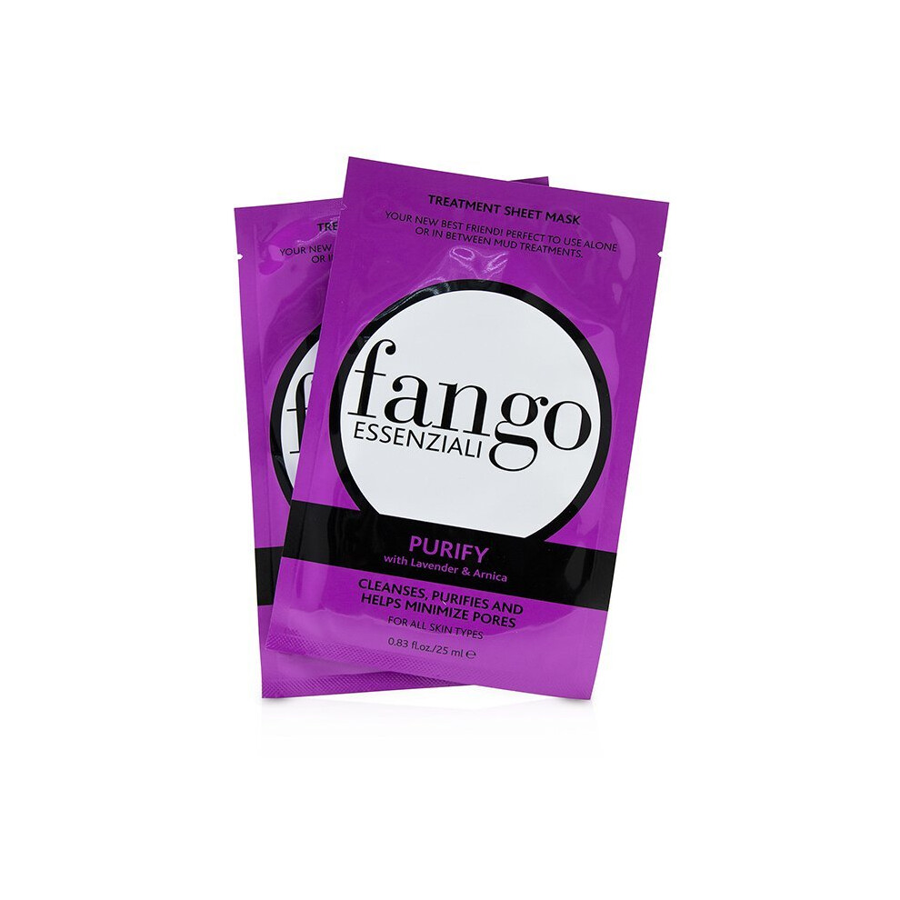 Borghese Fango Essenziali Purify Treatment Sheet Masks - 4X25ml/0.83Oz