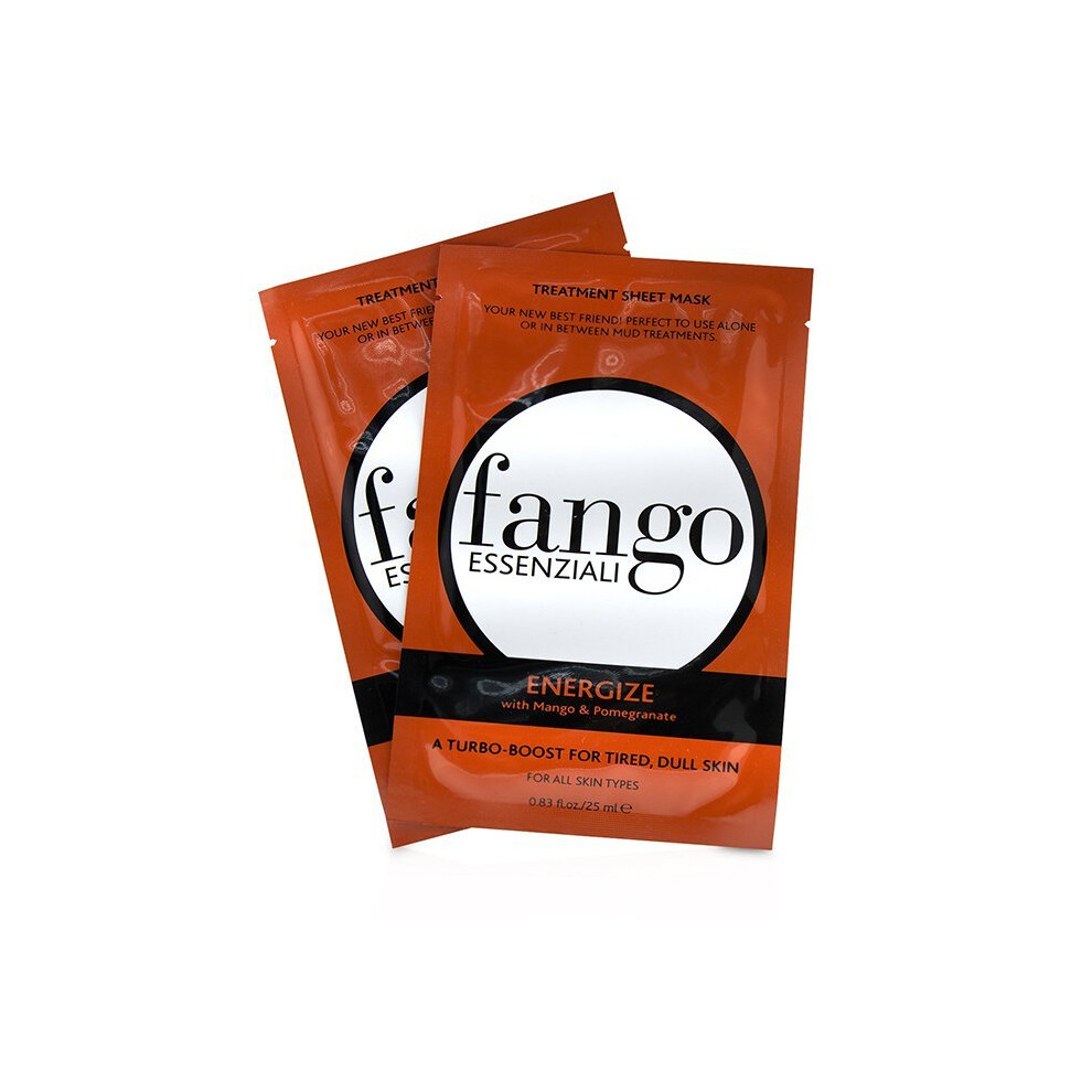 Borghese Fango Essenziali Energize Treatment Sheet Masks - 4X25ml/0.83Oz