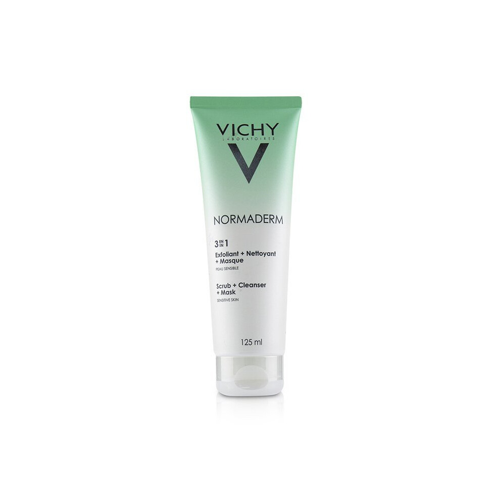 Vichy Normaderm 3 In 1 Scrub + Cleanser + Mask (For Acne Prone Skin / Sensitive Skin) - 125Ml/4.23Oz