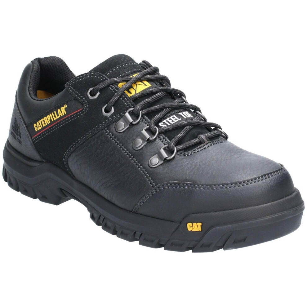 (8 UK, Black) Caterpillar Mens Extension Lace Up Safety Shoe