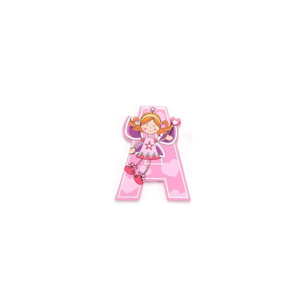 Vinsani Wooden Fairy Alphabet Letters Personalised Bedroom Wall Door Name (A)