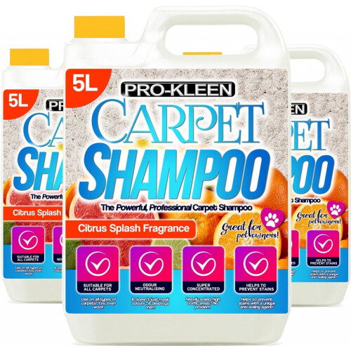 Pro-Kleen (15L, Citrus Splash) ProKleen Carpet Deep Cleaning Shampoo Solution