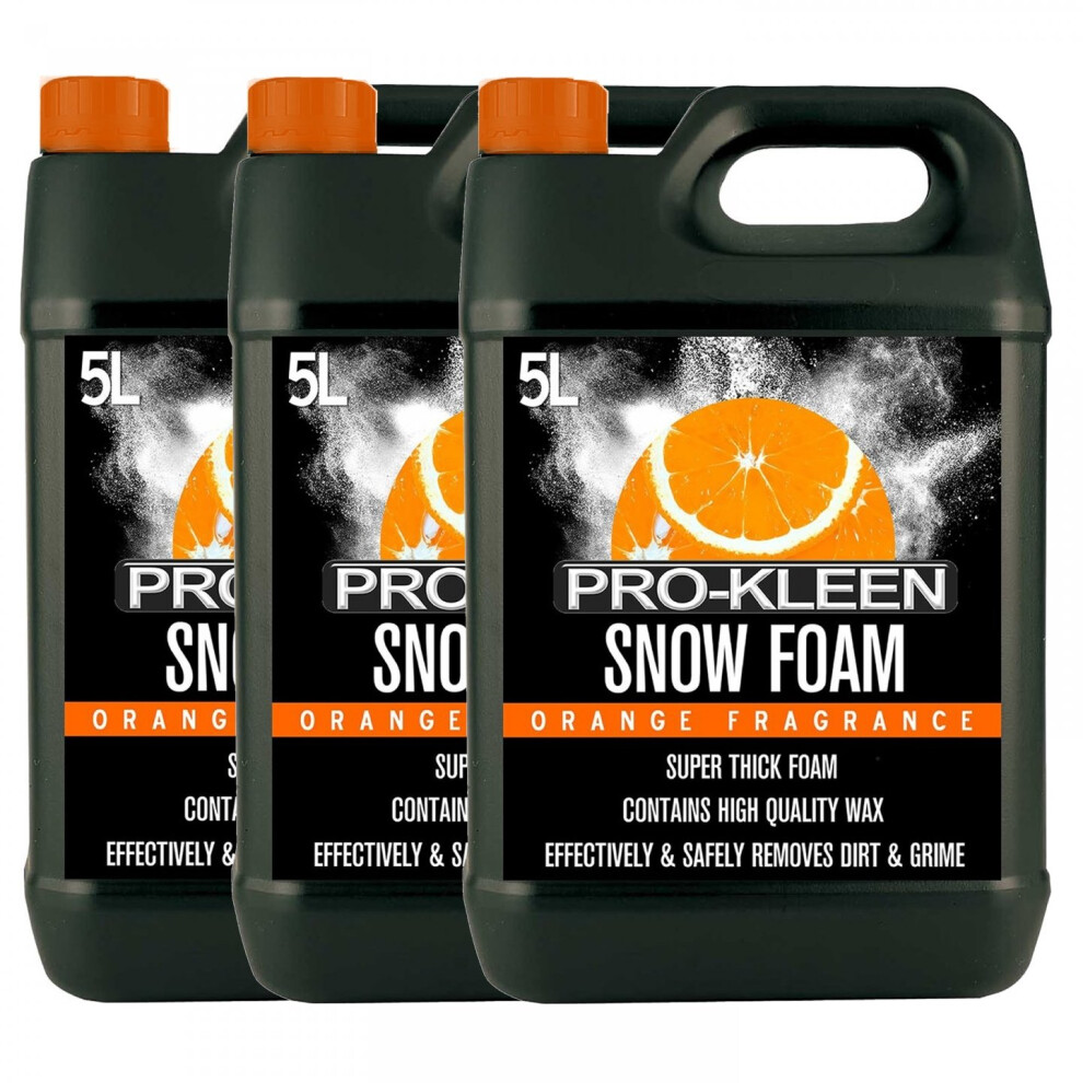 (15L, Orange) Pro-Kleen Fragranced Super-Thick Snow Foam