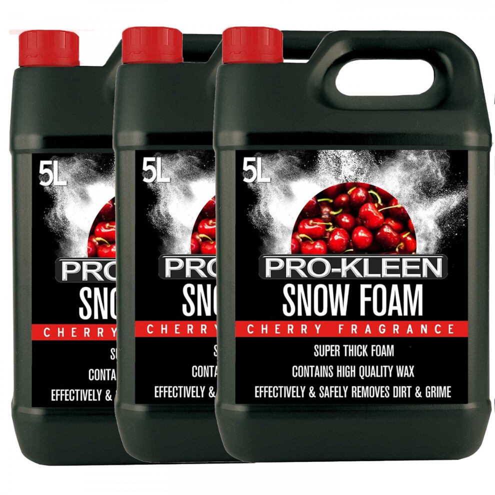 Pro-Kleen (15L, Cherry) Fragranced Super-Thick Snow Foam