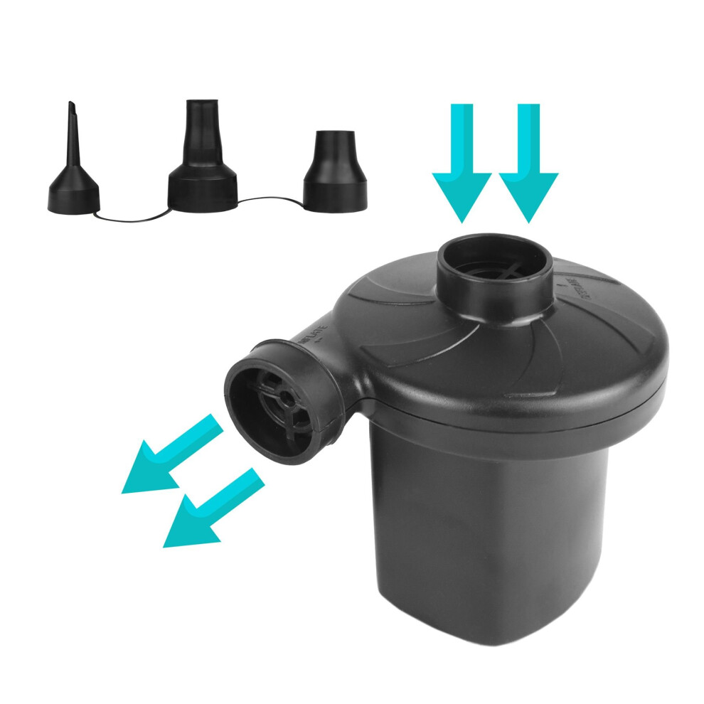Vinsani® 240V Electric AC Air Pump for Paddling Pools Airbeds Inflatables - Black