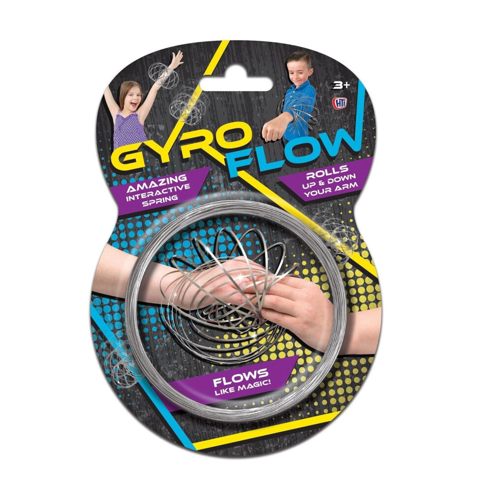 Gyro Flow Kinetic Educational Interactive Spring 3D Shaped Flow Ring Toy for Anxiety & Stress Relief