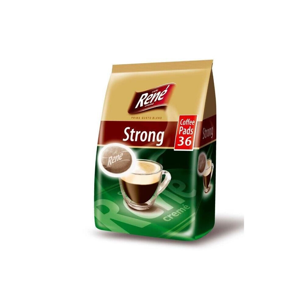 Rene Philips Senseo Luxury Cafe Creme Roast Coffee Pads Pods Bag 252 G (Pack Of 3, Total 108 Coffee Pads) Dark