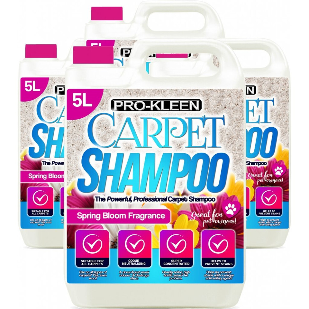 (20L, Spring Bloom) ProKleen Carpet Deep Cleaning Shampoo Solution