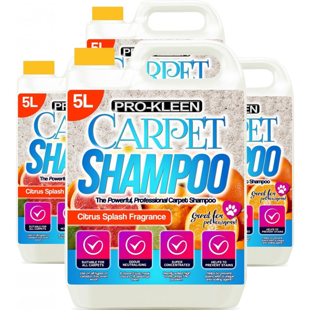 (20L, Citrus Splash) ProKleen Carpet Deep Cleaning Shampoo Solution