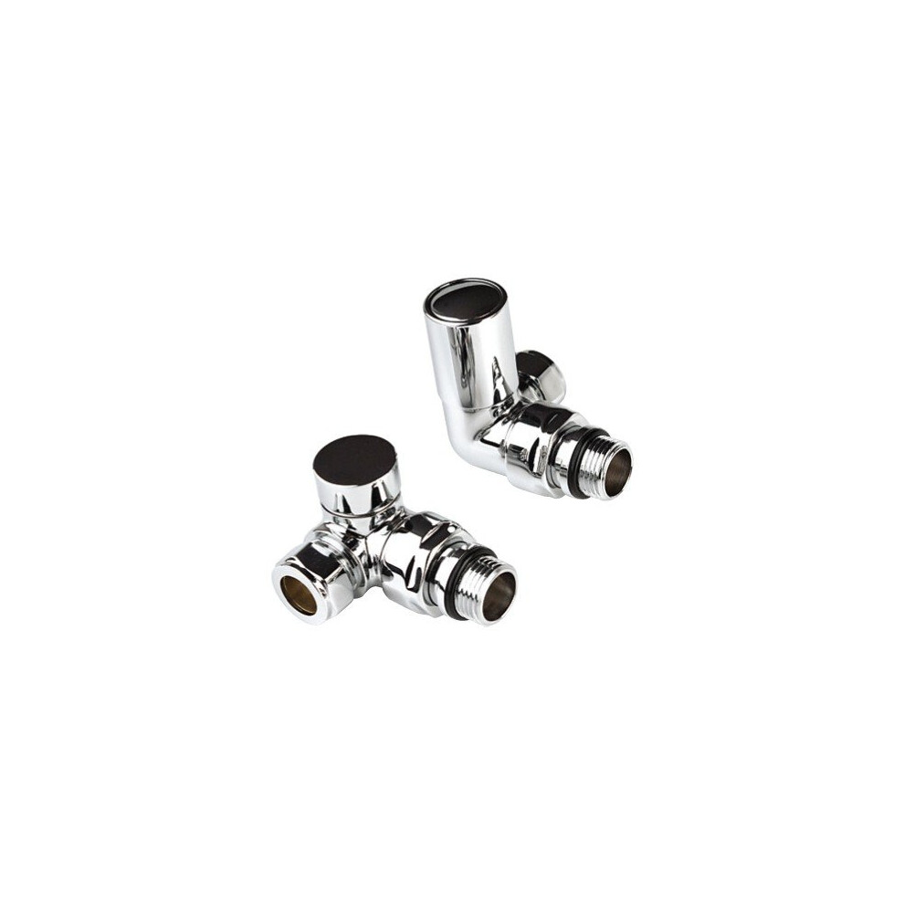 Kartell Corner Radiator And Towel Rail Valve Chrome 5056094663787