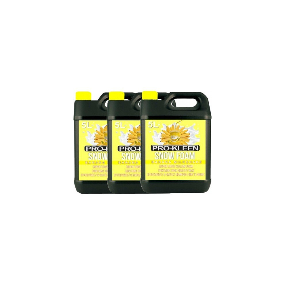 Pro-Kleen (15L, Banana Milkshake) Fragranced Super-Thick Snow Foam