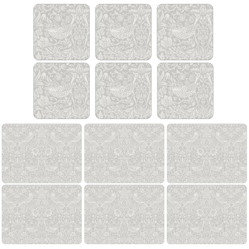 Wrendale William Morris Pure Strawberry Thief Placemats and Coasters