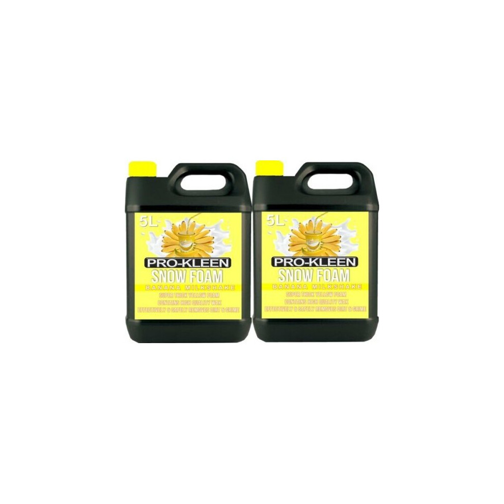 Pro-Kleen (10L, Banana Milkshake) Fragranced Super-Thick Snow Foam