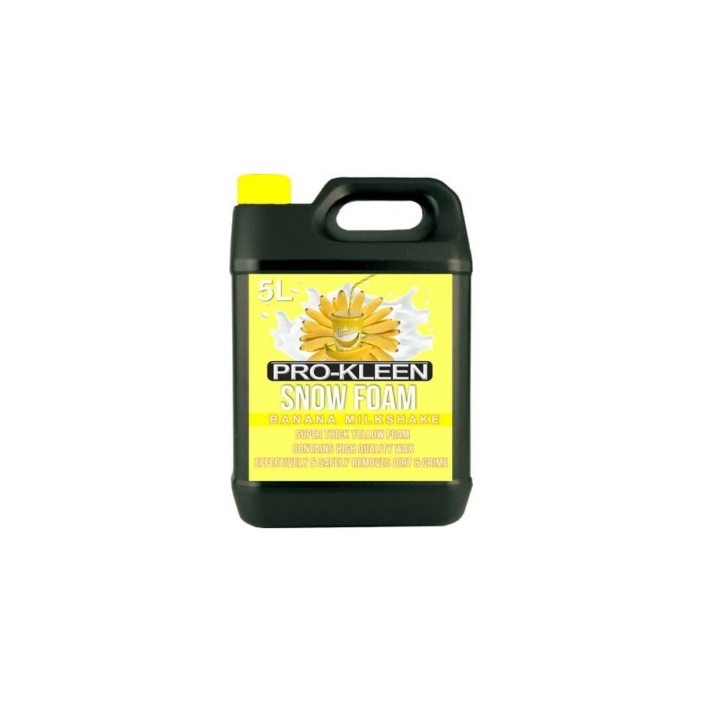 Pro-Kleen (5L, Banana Milkshake) Fragranced Super-Thick Snow Foam