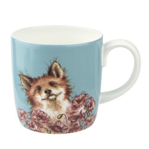 Wrendale Wrendale Designs Poppy Field Fox Mug