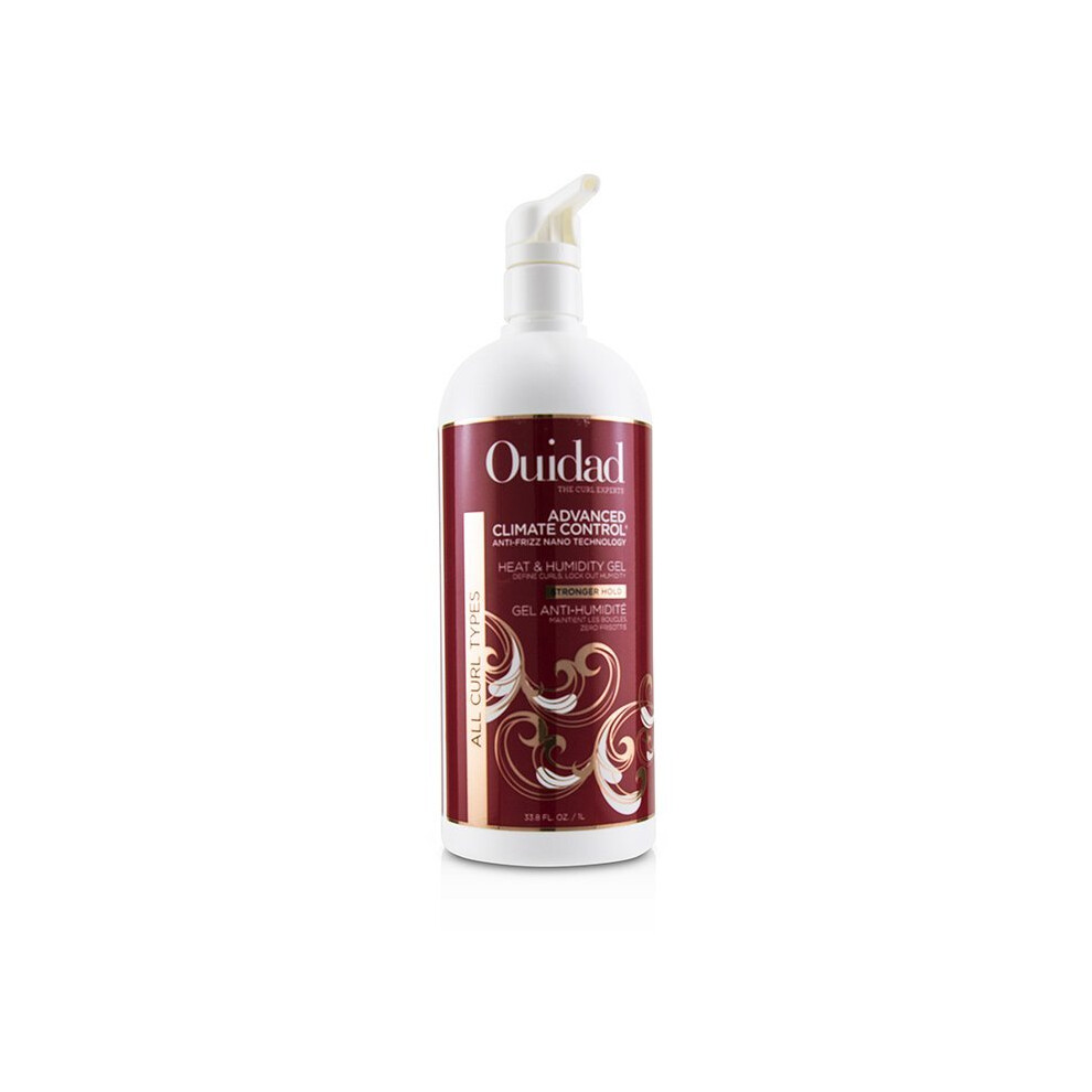 Ouidad Clear Advanced Climate Control Heat & Humidity Gel (All Curl Types - Stronger Hold) - 1000Ml/33.8Oz