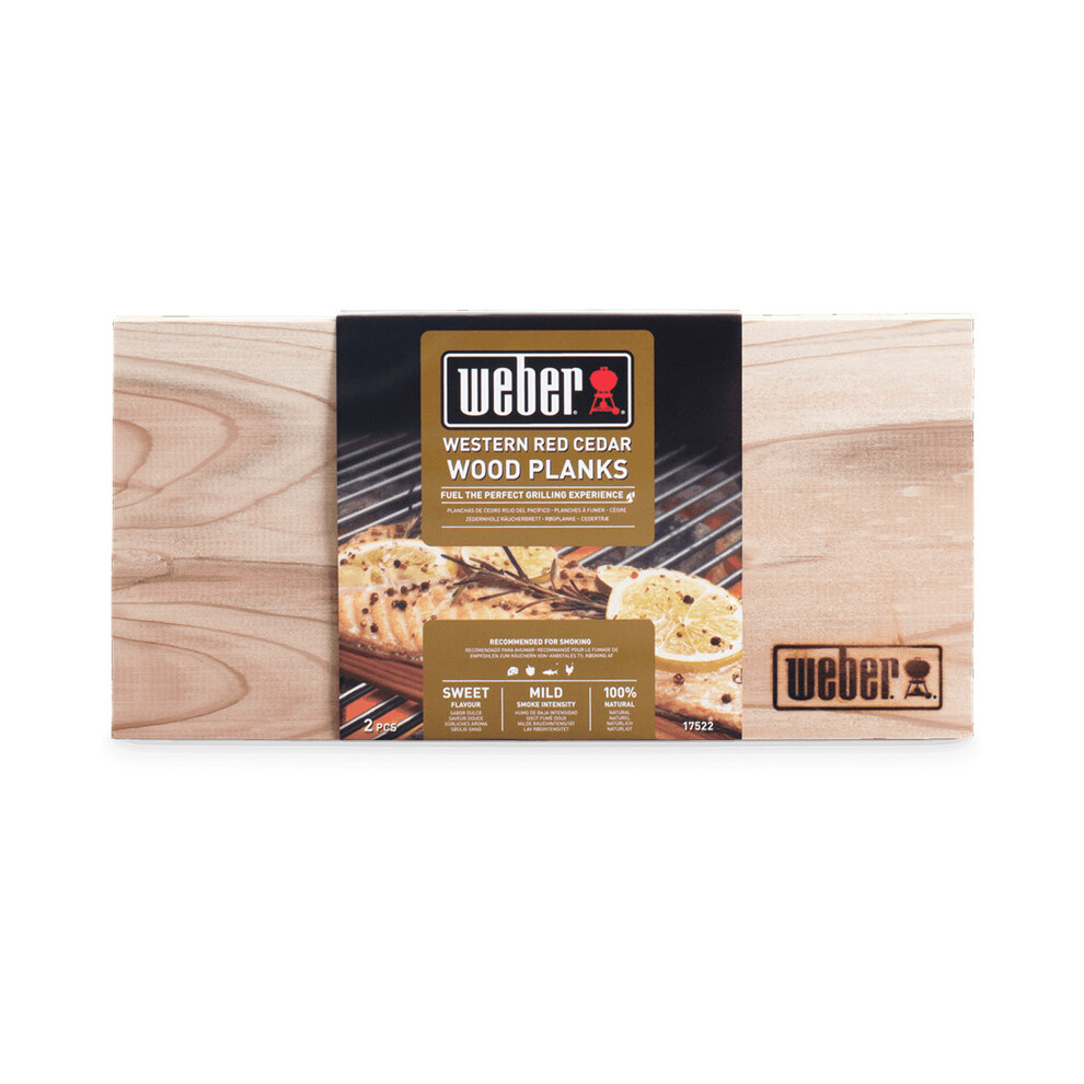 Weber Western Red Small Cedar Wood Planks