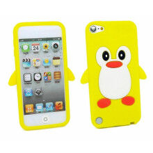 (Yellow) Ameego 3D Penguin Silicone Gel Case Cover For iPod Touch 5th Generation