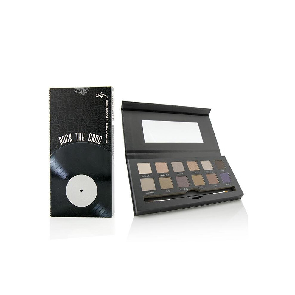 Rock The Croc Eyeshadow Palette (12x Eyeshadow 1x Double Ended Eyeshadow Brush) - 12x0.8g/0.03oz-image-OPC-P5F8FGX-NEW