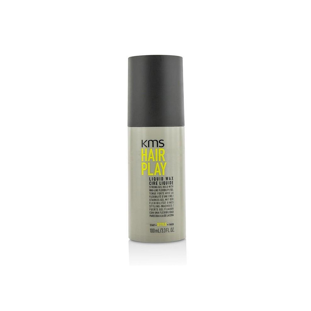 Kms Clear Hair Play Liquid Wax (Strong Gel Hold With Wax-Like Flexibility) - 100Ml/3.3Oz