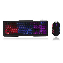 CiT Avenger Illuminated Keyboard and Mouse Kit 3 Colour