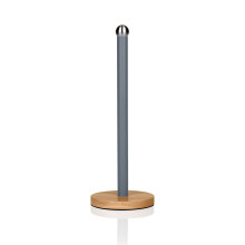(Grey) Swan Nordic Towel Pole with Bamboo Base