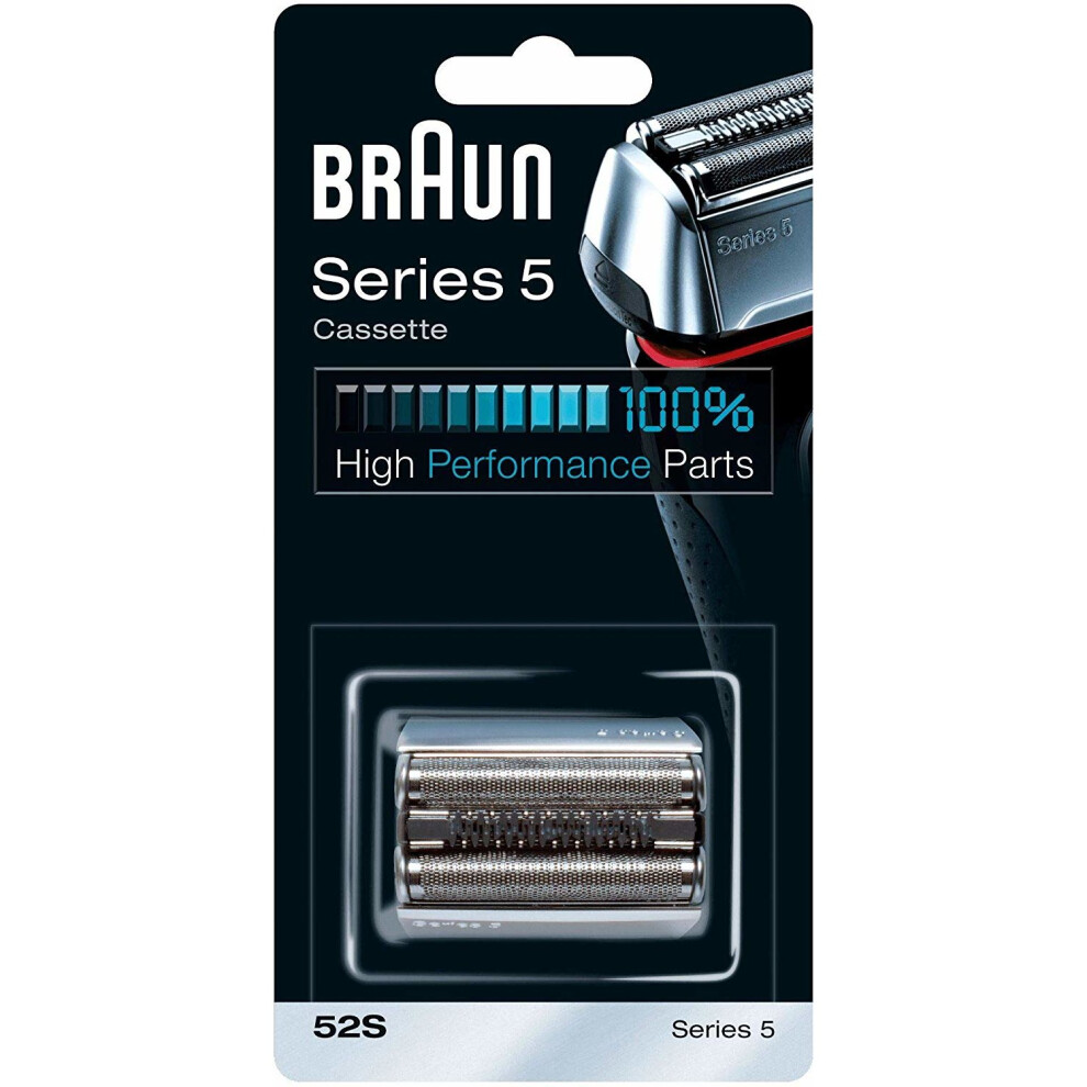 Braun Silver 52S Series 5 Electric Shaver Replacement Foil And Cassette Cartridge