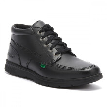 (UK 3) Kickers Kelland Lace Hi Black Leather Boots