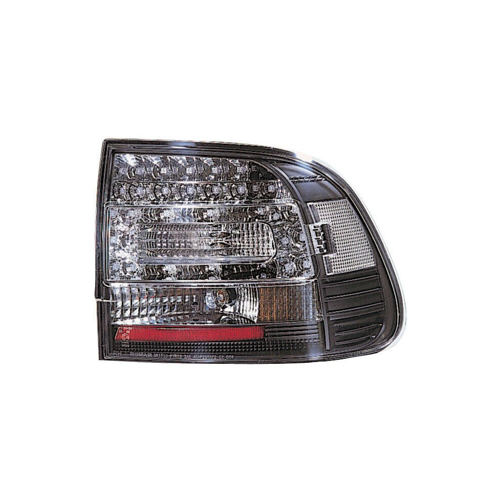 Back Rear Tail Lights Pair Set Led Porsche Cayenne 03-07 Black 4052355431998