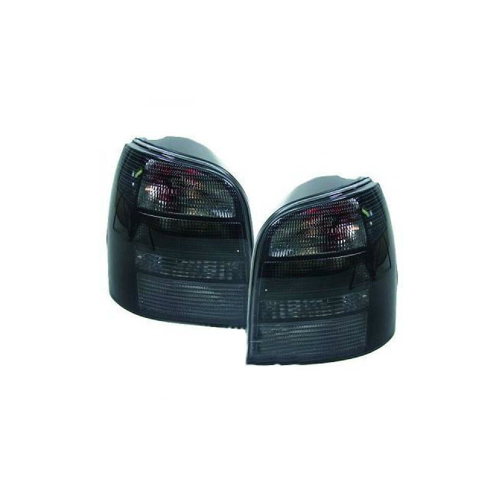 Back Rear Tail Lights Pair Set Audi A4 Saloon Avant 8D2 94-98 Black 4052355002617