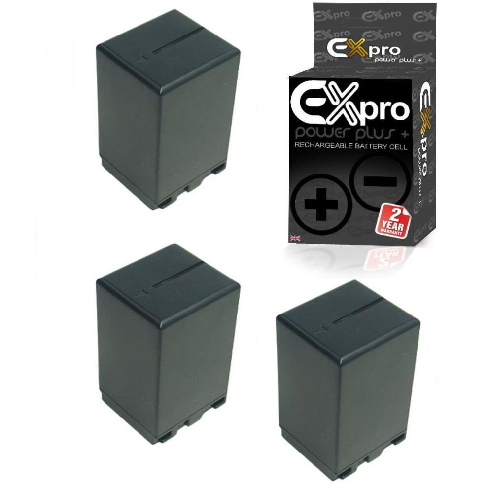 3X Ex-Pro Digital Camera Battery Bn-Vf733 Bn-Vf733u For Jvc Gz-Mg39 Gr-Df520 5055256971562