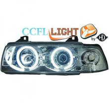 LHD OS NS CCFL Projector Headlights Pair Clear Chrome H1 H1 BMW 3 Series E36 90-99