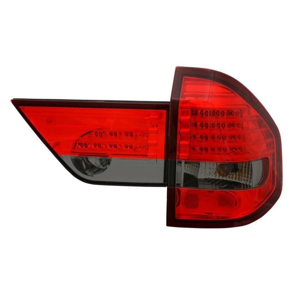 Back Rear Tail Lights Lamp Indicator Set LED Red-Black For BMW X3 03-09