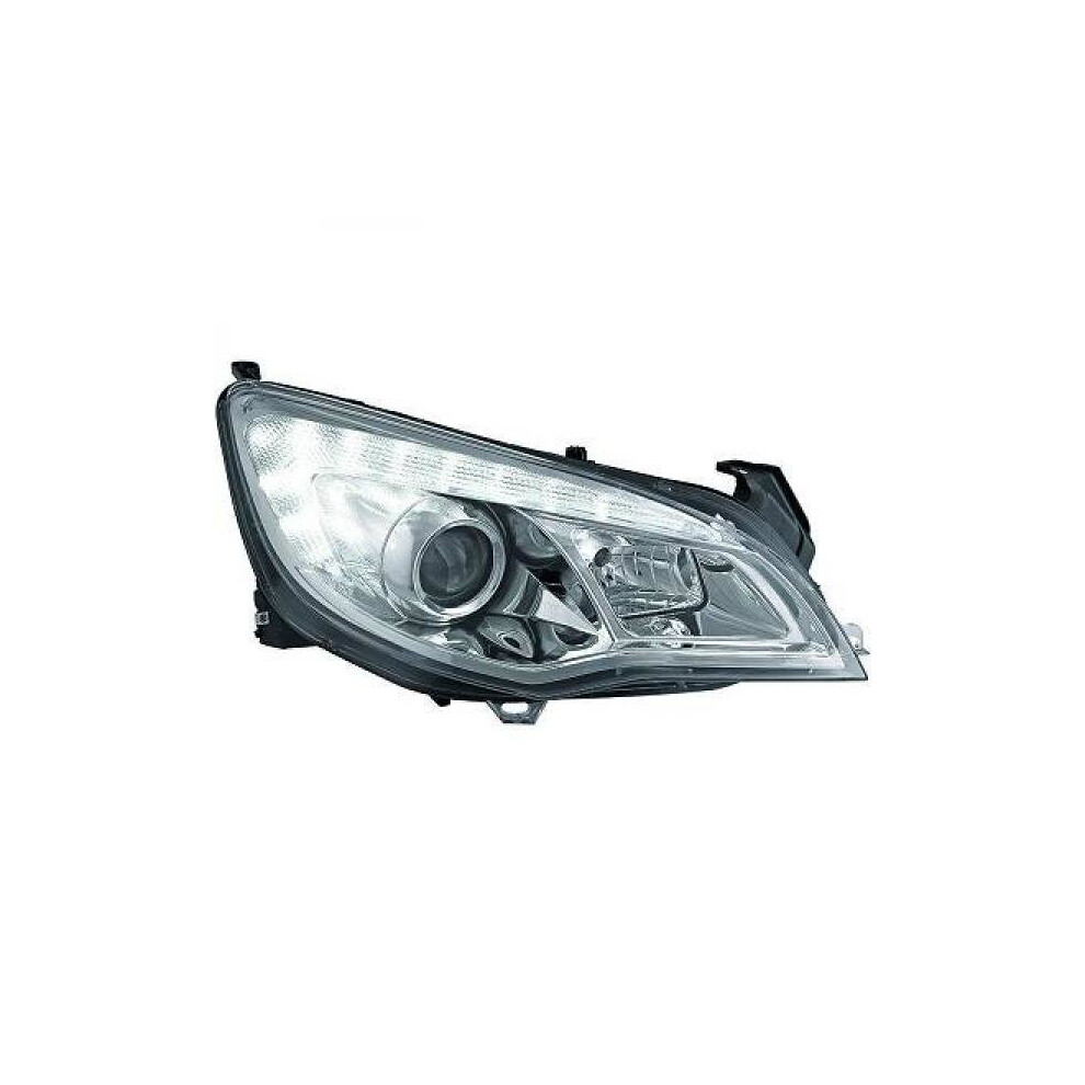 Lhd Projector Led Drl Headlights Pair Clear Chrome H7 H1 Vauxhall Astra J 09-12 4052355401762