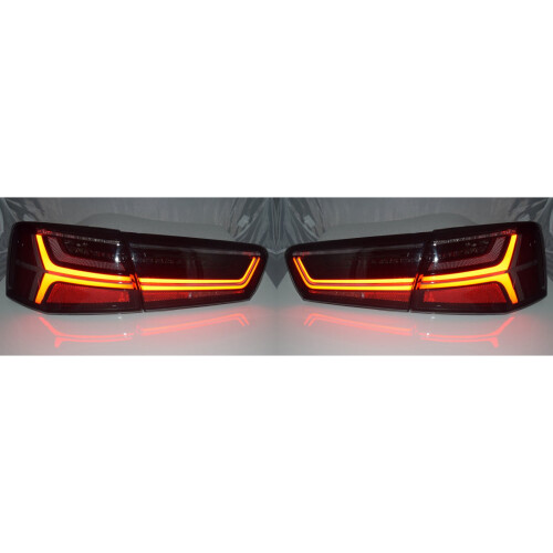Back Rear Tail Lights Audi A6 C7 (saloon, 04/11-10/14) Smoked Dynamic LED