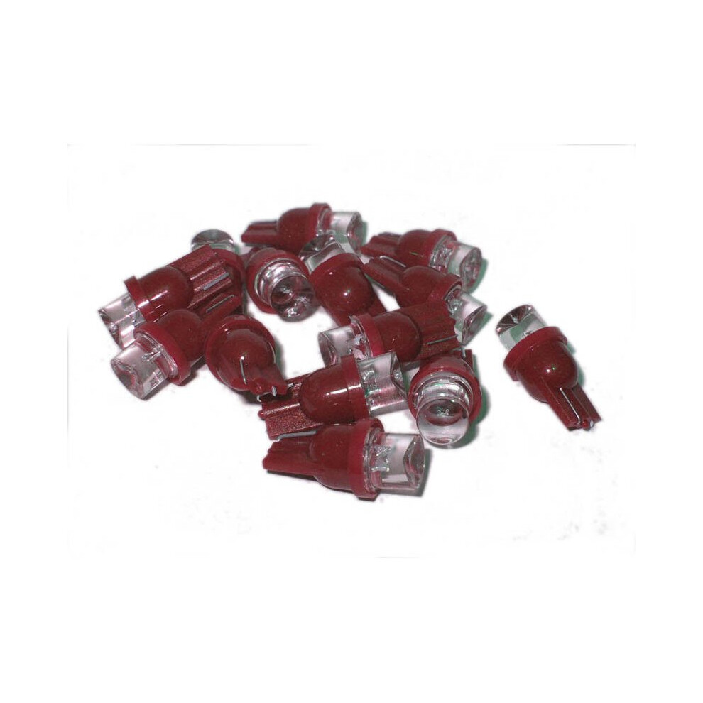 501 W5W 194 T10 Single LED Bulb Blue Red Green Xenon White Disco Rainbow Pink