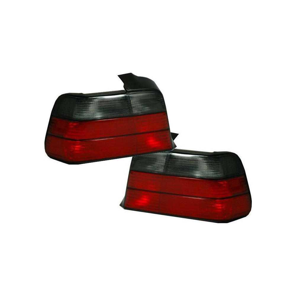 Back Rear Tail Lights Lamp Indicator Cabrio In Red-Black Pair For BMW E36 Coupe