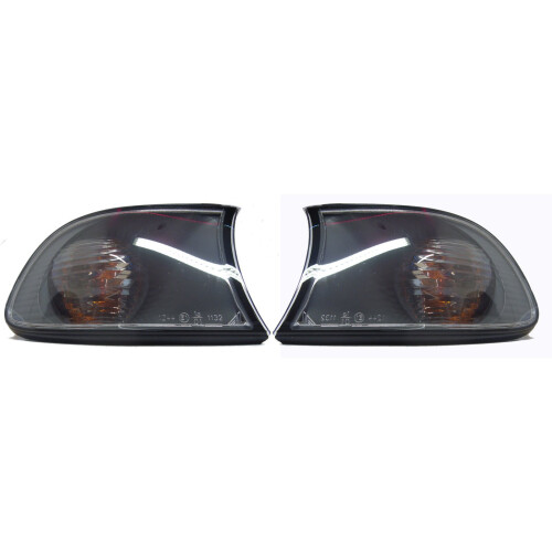 BMW For BMW 3 Series E46 Compact 01-05 Front Clear Black Indicators Detector Pair
