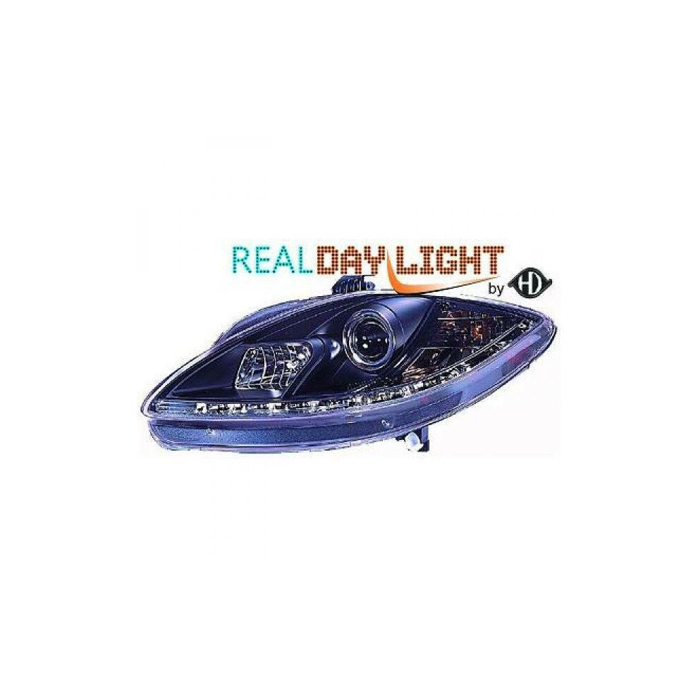 Lhd Projector Headlights Pair Led Dragon Drl Lights Clear Seat Toledo Leon Altea 04-09 Black 4052355200303