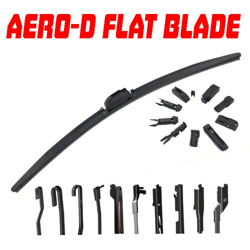 Pair Aero-D Flat Front Windscreen Wiper Blades Set 28" 16" 1