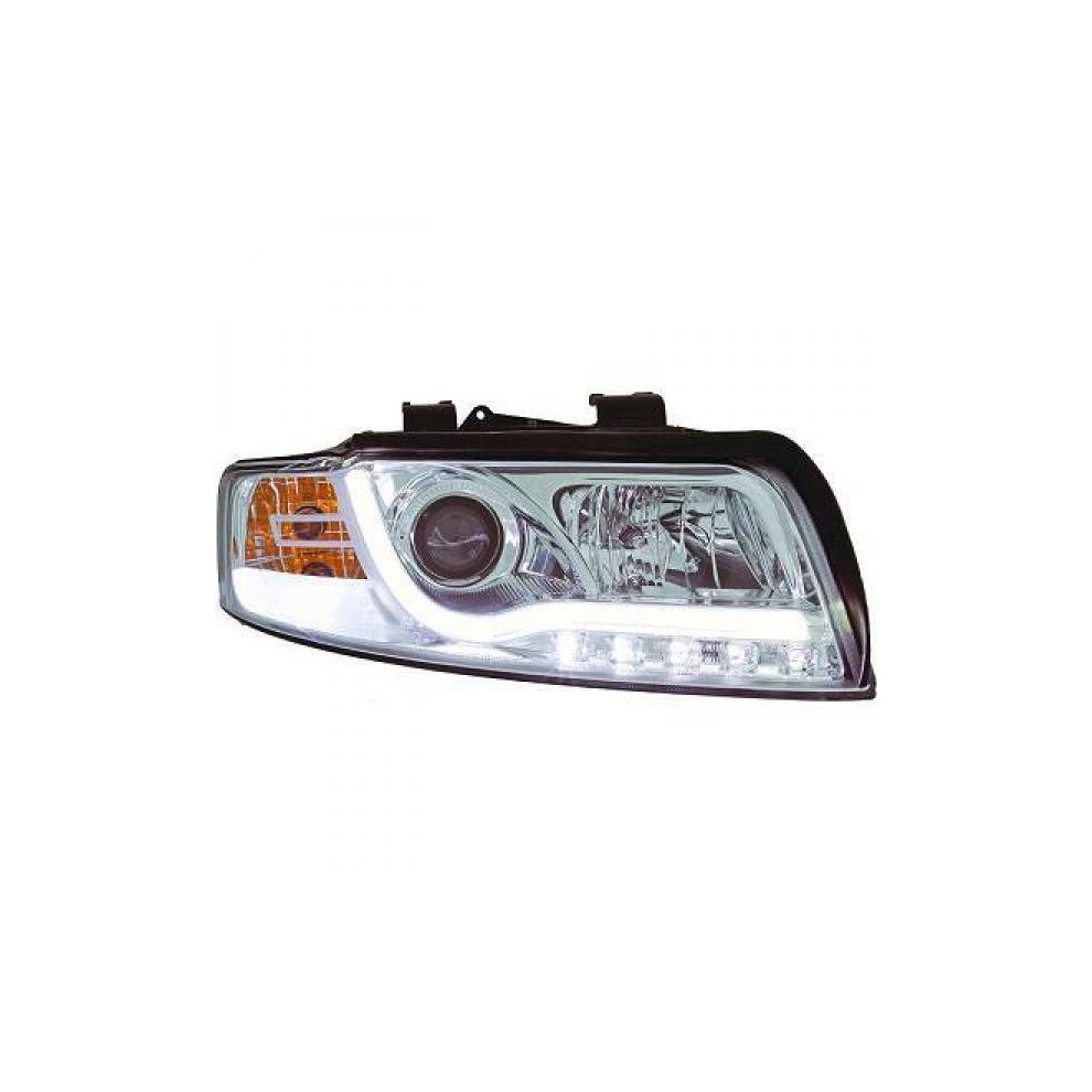 Lhd Projector Headlights Pair Led Lightbar Drl Clear Chrome Audi A4 Avant 8E 00-04 4052355322005