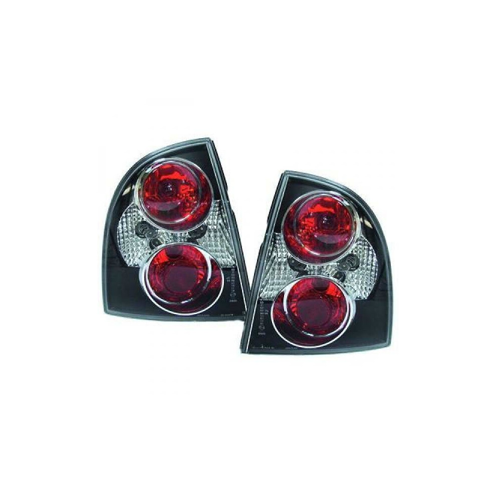 Back Rear Tail Lights Pair Set Clear Black VW Passat Saloon Estate Typ3BG 00-05
