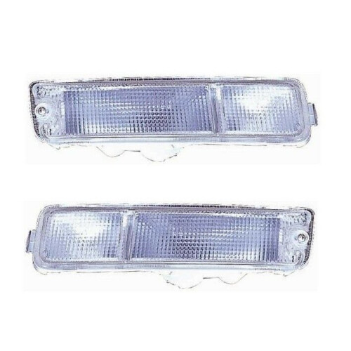 Crystal Clear Front Indicator Lights Pair for Mitsubishi L200 1996-2006 – Left & Right, Direct Replacement, E Marked
