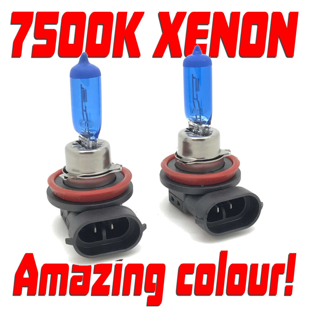 H11 55W 7500K Ice Xenon Headlight Bulbs Headlamp Spare Part Replacement Blue 5060590387191