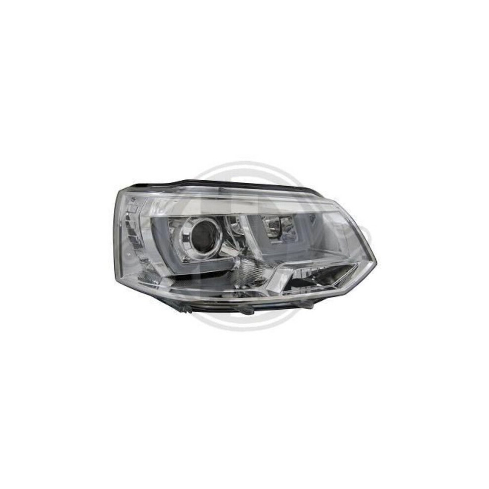 LHD Projector Headlights Pair LED lightbar DRL Clear Chrome VW T5 Multivan 09-15-image-OPC-P5FQX8V-NEW