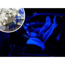 Blue Interior LED Bulb Kit Set Lighting For Ford Mondeo Mk3 Tdci Zetec